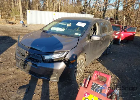 2025 Honda Odyssey Ex-L из США, поврежденный, VIN 5FNRL6H62SB012231